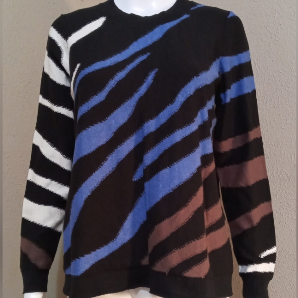 NWT NIC + ZOE Abstract Patterned Sweater